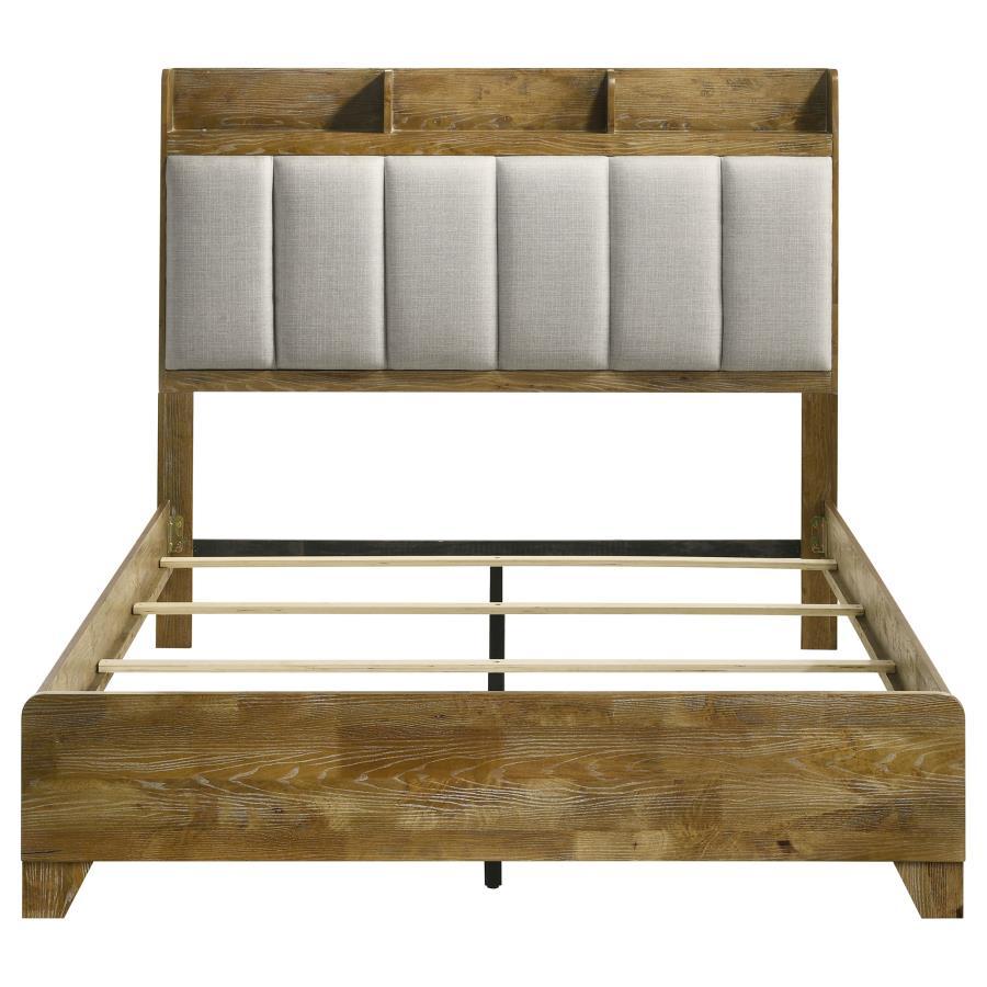 Henderson - Bookcase Panel Bed Upholstered Beds by Coaster Fine Furniture - Walls Furniture & Mattress