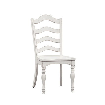Magnolia Manor - Ladder Back Side Chair - White Side Chairs by Liberty Furniture - Walls Furniture & Mattress