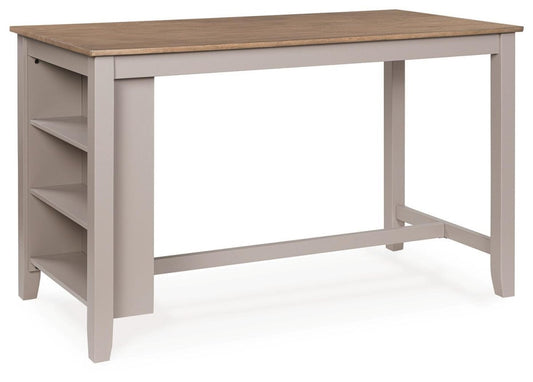 Harperfeld - Rectangular Dining Room Counter Table - Natural / Gray Counter Tables by Signature Design by Ashley® - Walls Furniture & Mattress