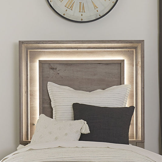 Horizons - Panel Headboard w/ Lights Panel Headboards by Liberty Furniture - Walls Furniture & Mattress