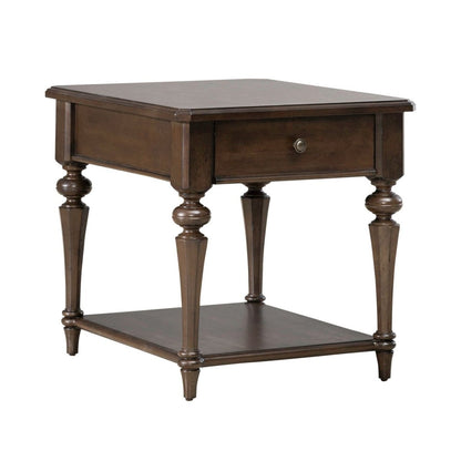 Arden Road - Drawer End Table - Satin Cherry End Tables by Liberty Furniture - Walls Furniture & Mattress