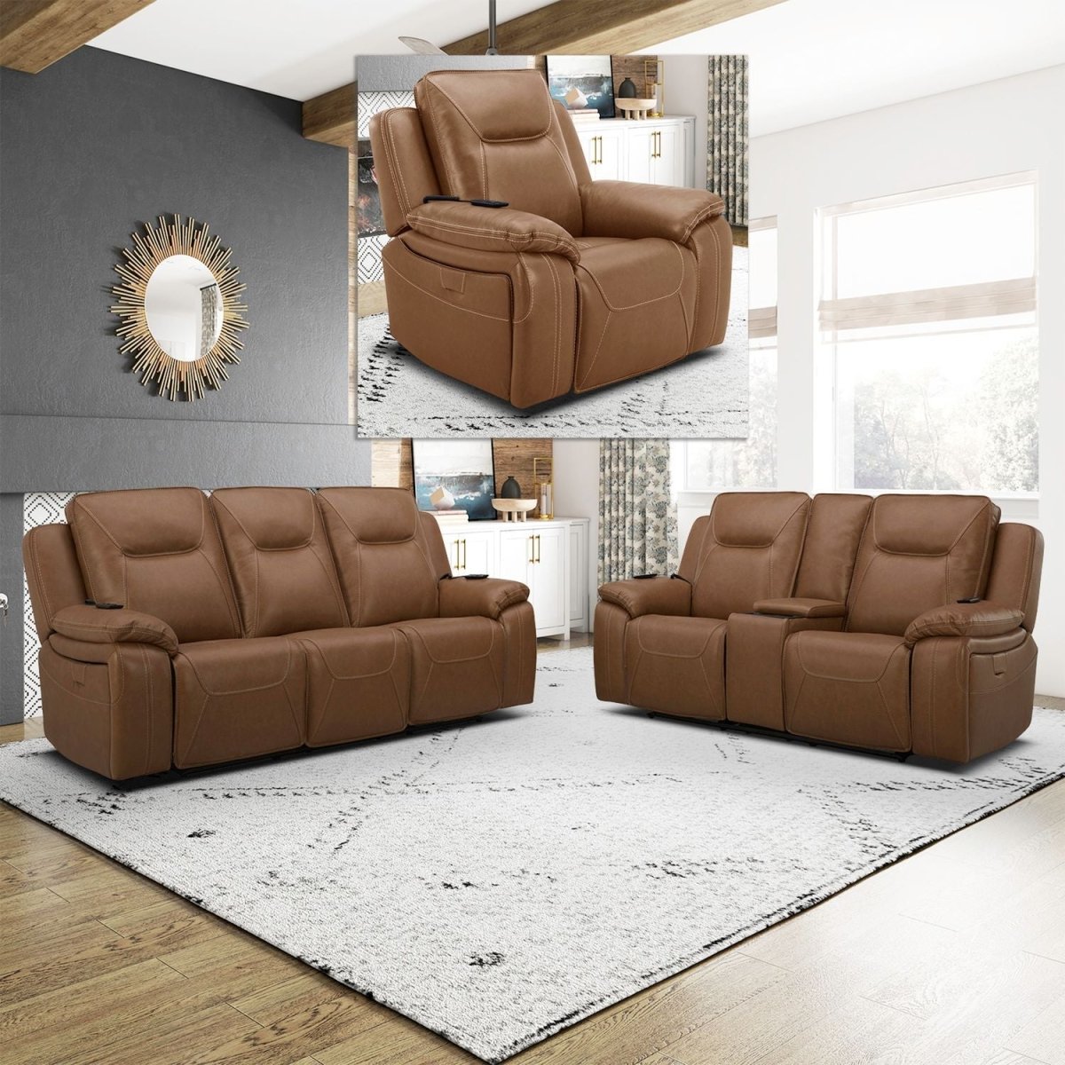 Callihan - Sofa Set Reclining Sofas & Loveseats by Liberty Furniture - Walls Furniture & Mattress