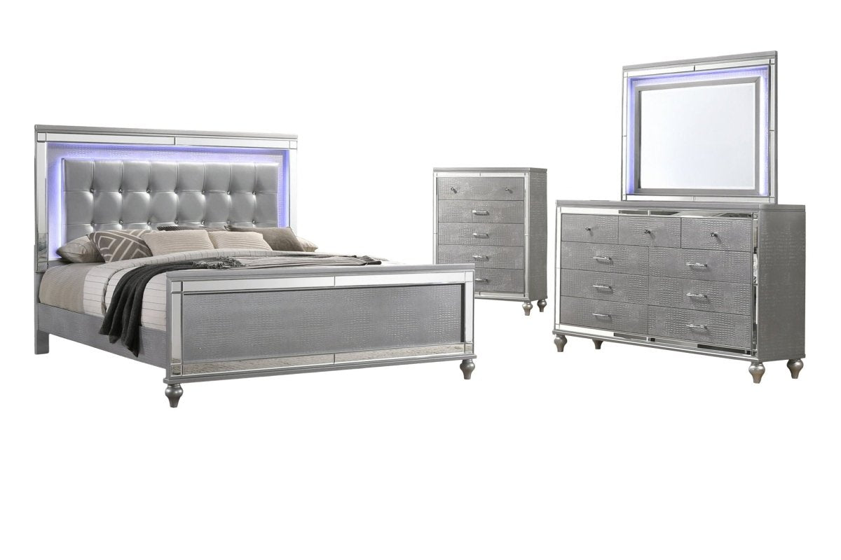 Valentino - Bedroom Set 4 Piece Bedroom Sets by New Classic - Walls Furniture & Mattress
