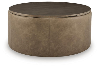 Bethanstone - Storage Ottoman - Warm Brown Storage Ottomans by Signature Design by Ashley® - Walls Furniture & Mattress