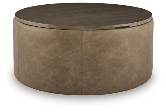 Bethanstone - Storage Ottoman - Warm Brown Storage Ottomans by Signature Design by Ashley® - Walls Furniture & Mattress
