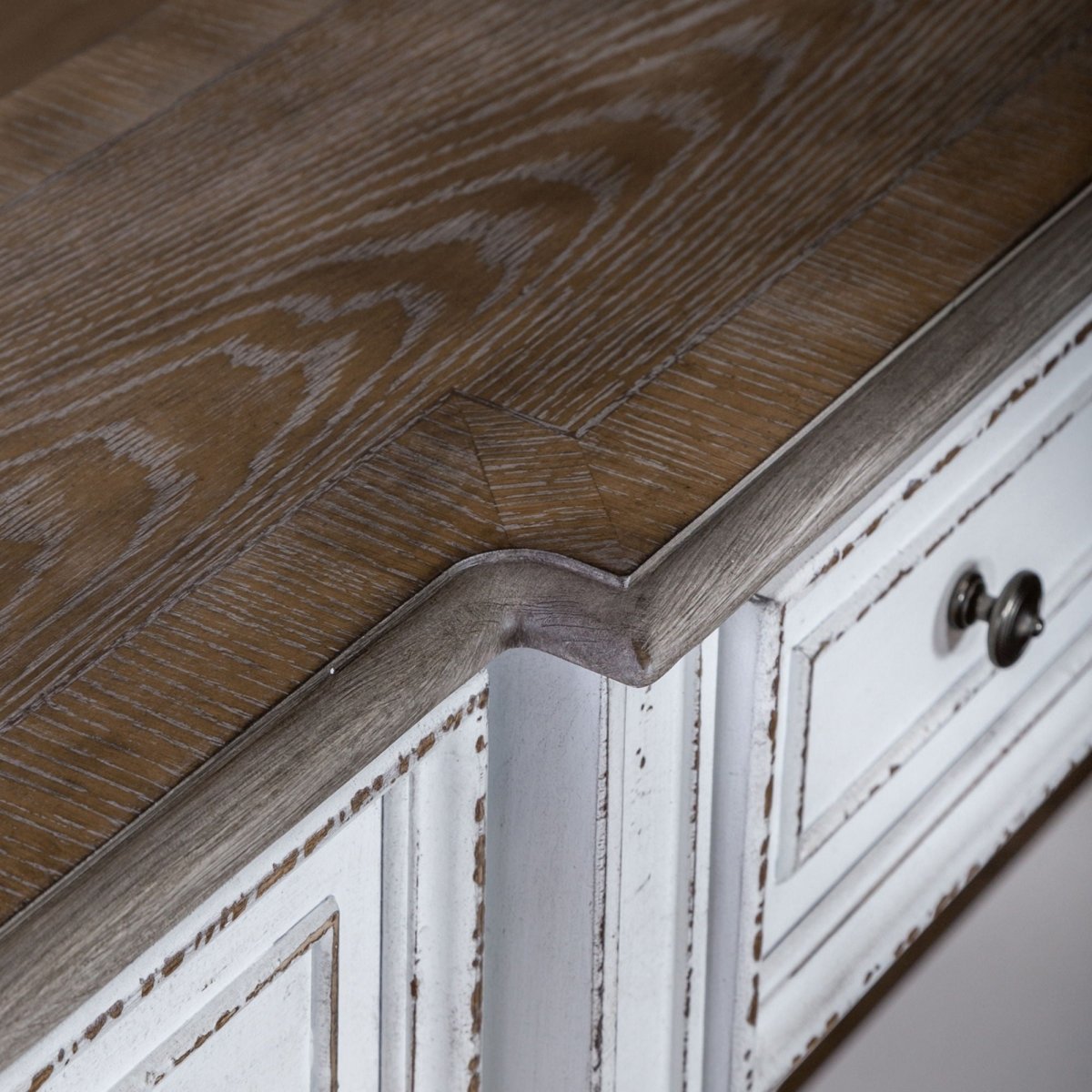 Magnolia Manor - 3 Drawer Hall Console Table - White Console Tables by Liberty Furniture - Walls Furniture & Mattress