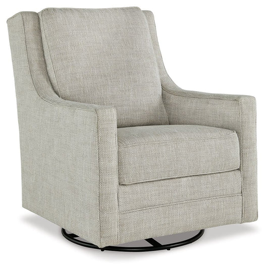 Kambria - Swivel Glider Accent Chair - Fog Swivel Glider Chairs by Signature Design by Ashley® - Walls Furniture & Mattress