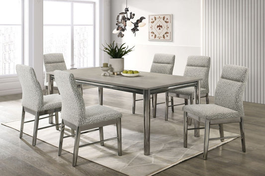 Lennox - Upholstered Side Chair (Set of 2) - Gray Chair Sets by New Classic - Walls Furniture & Mattress