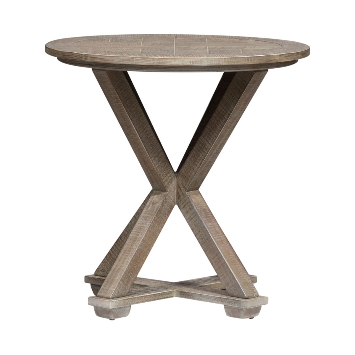 Parkland Falls - Round End Table - Light Brown End Tables by Liberty Furniture - Walls Furniture & Mattress