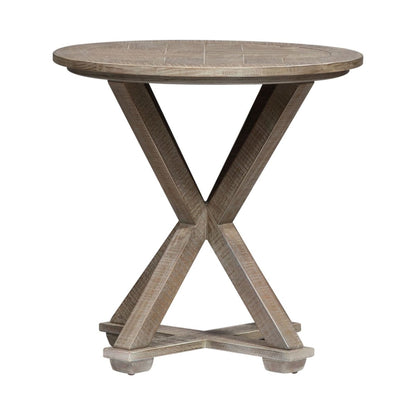 Parkland Falls - Round End Table - Light Brown End Tables by Liberty Furniture - Walls Furniture & Mattress