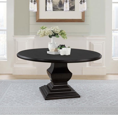 Twyla - 60" Round Wood Dining Room Table - Dark Cocoa Dining Tables by Coaster Fine Furniture - Walls Furniture & Mattress