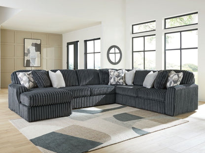 Midnight - Madness - Sectional Stationary Sectionals by Signature Design by Ashley® - Walls Furniture & Mattress