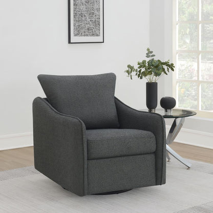 Madia - Upholstered Sloped Arm Swivel Glider Chair Swivel Glider Chairs by Coaster Fine Furniture - Walls Furniture & Mattress