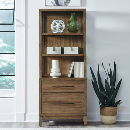 Shaker Lakes - Lateral File Bookcase - Harvest Brown Standard Bookcases by Liberty Furniture - Walls Furniture & Mattress