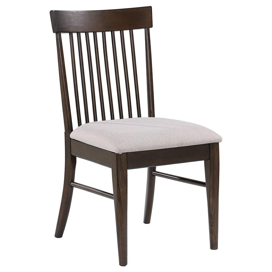 Everton - Wood Dining Side Chair (Set of 2) - Dark Walnut Chair Sets by CoasterEveryday - Walls Furniture & Mattress