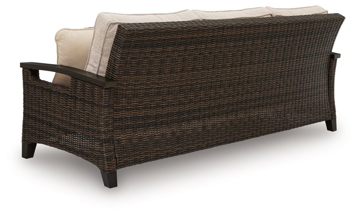 Monterey Point - Sofa With Cushion - Dark Brown Sofas by Signature Design by Ashley® - Walls Furniture & Mattress