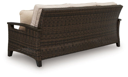 Monterey Point - Sofa With Cushion - Dark Brown Sofas by Signature Design by Ashley® - Walls Furniture & Mattress