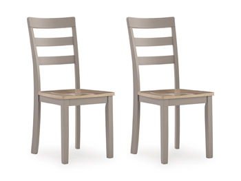 Harperfeld - Dining Room Side Chair (Set of 2) - Natural / Gray Chair Sets by Signature Design by Ashley® - Walls Furniture & Mattress
