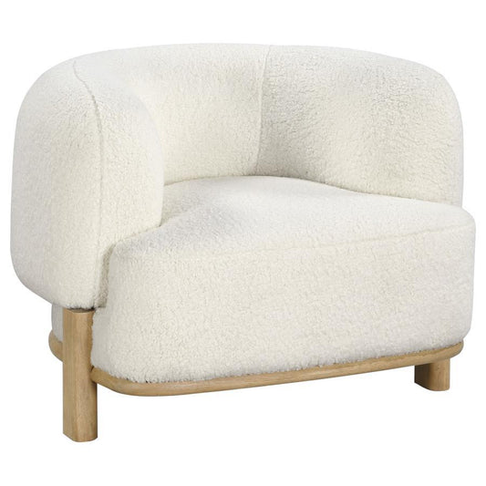Lawler - Upholstered Barrel Back Accent Chair Accent Chairs by CoasterEveryday - Walls Furniture & Mattress