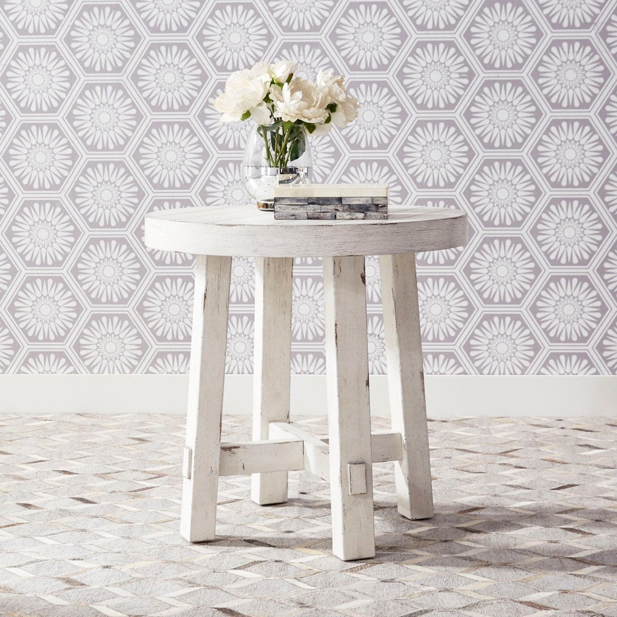 Modern Farmhouse - Splay Leg Round End Table End Tables by Liberty Furniture - Walls Furniture & Mattress