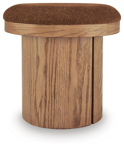 Lewisen - Accent Ottoman - Clay Accent Ottomans by Signature Design by Ashley® - Walls Furniture & Mattress