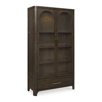 Radkin - Display Cabinet - Burnished Brown Display Cabinets by Signature Design by Ashley® - Walls Furniture & Mattress