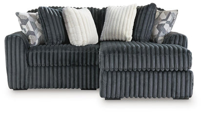Midnight - Madness - Sectional Stationary Sectionals by Signature Design by Ashley® - Walls Furniture & Mattress