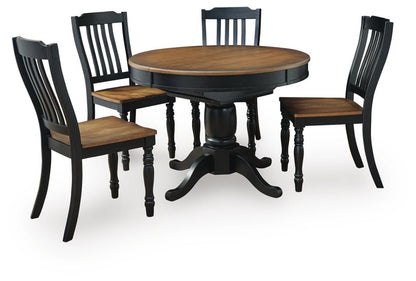 Clorazi - Extension Dining Table Set 5 Piece Dining Room Sets by Signature Design by Ashley® - Walls Furniture & Mattress