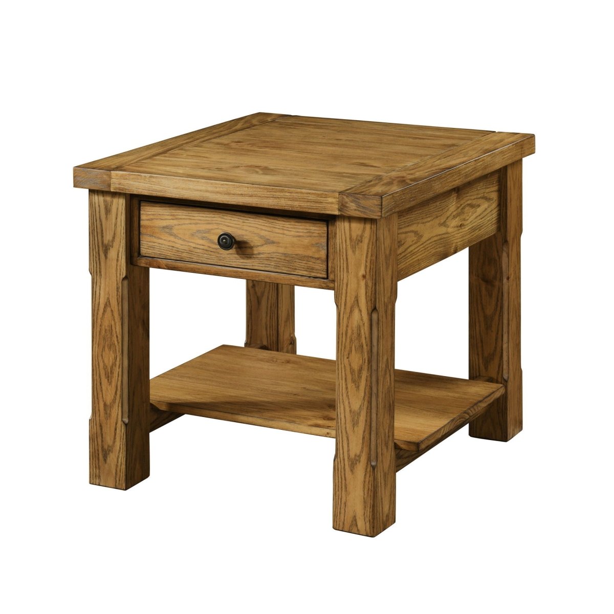 Duncan - 1 Drawer End Table - Walnut End Tables by New Classic - Walls Furniture & Mattress