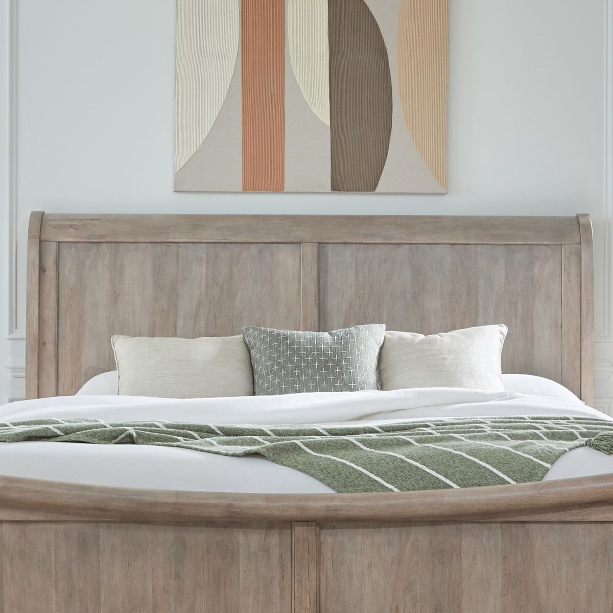 Rustic Traditions - Sleigh Headboard Sleigh Headboards by Liberty Furniture - Walls Furniture & Mattress