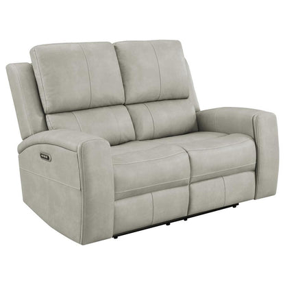 Brickston - Triple Power Reclining Loveseat Reclining Loveseats by Coaster Fine Furniture - Walls Furniture & Mattress