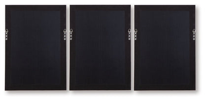 Honslow - Brown / Black / White - Wall Art Set (Set of 3) Framed Print Sets by Signature Design by Ashley® - Walls Furniture & Mattress