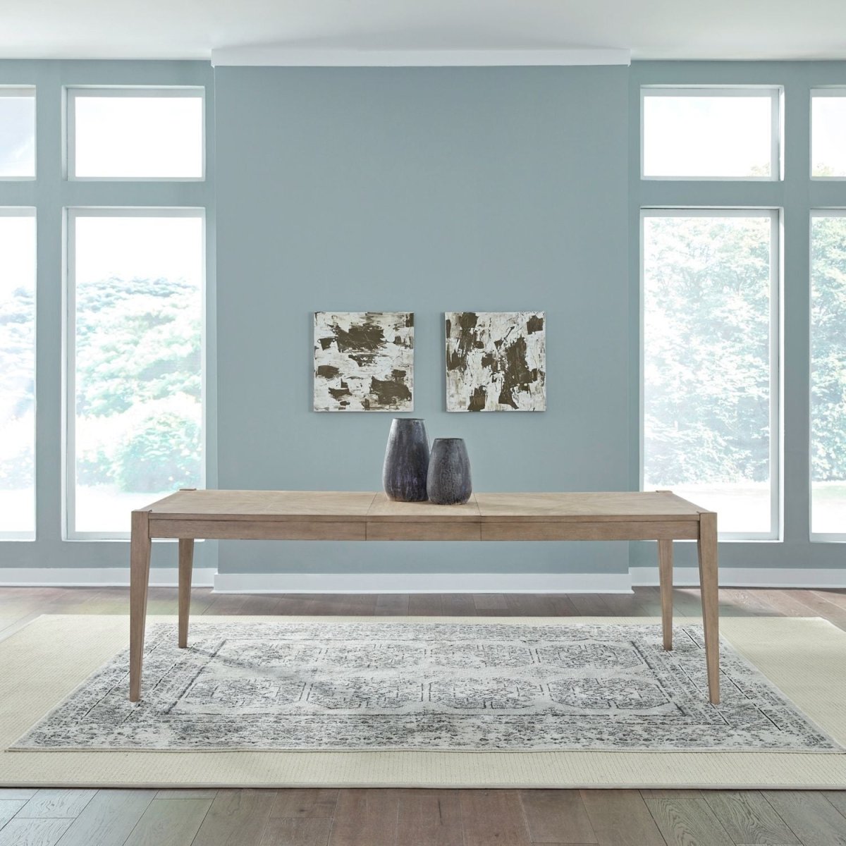 Brentwood - Rectangular Leg Table - Brown Dining Tables by Liberty Furniture - Walls Furniture & Mattress