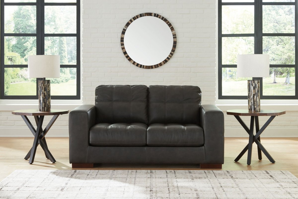 Luigi - Loveseat - Thunder Stationary Loveseats by Signature Design by Ashley® - Walls Furniture & Mattress