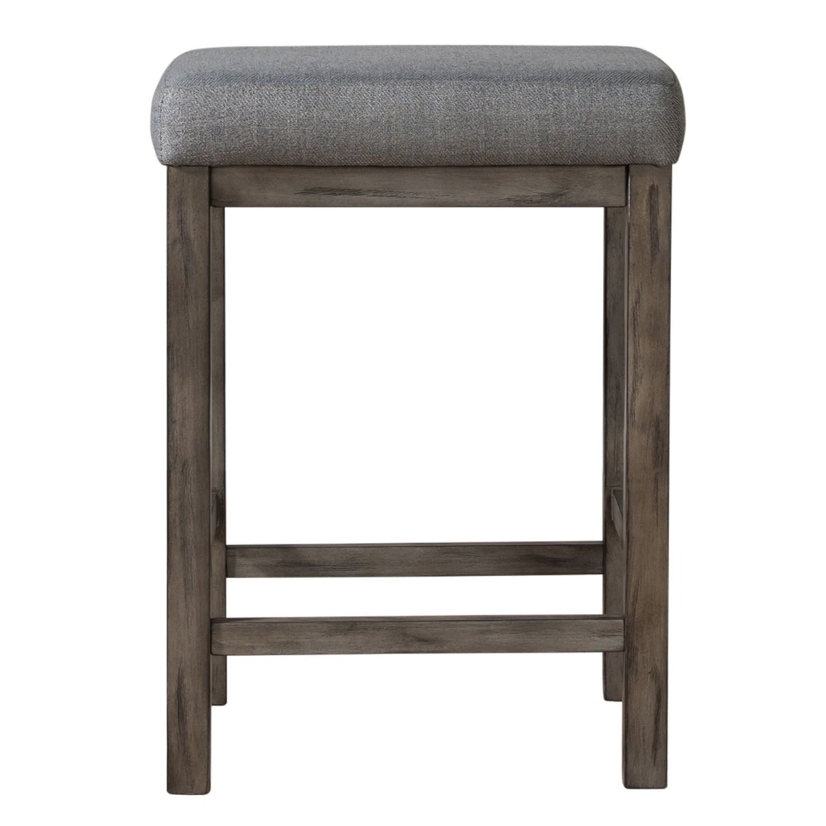 Hayden Way - Upholstered Console Stool - Washed Gray Counter Height (24" - 27") by Liberty Furniture - Walls Furniture & Mattress