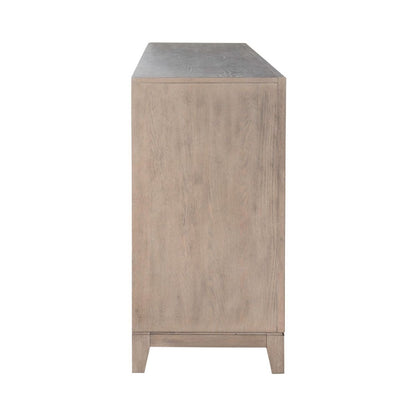 Fireplace TV Consoles - 80" Console With Fire FTS - Light Brown