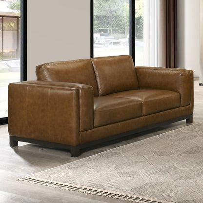 Sayer - Loveseat - Brown Stationary Loveseats by New Classic - Walls Furniture & Mattress