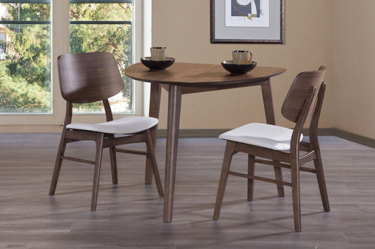 Oscar - Oval Drop Leaf Dining Table - Walnut Dining Tables with Extensions by New Classic - Walls Furniture & Mattress