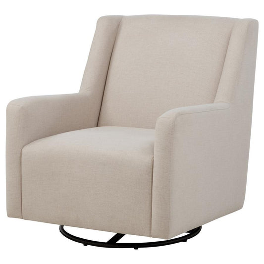 Sorrel - Fabric Upholstered Swivel Glider Arm Chair - Latte Swivel Glider Chairs by Coaster Fine Furniture - Walls Furniture & Mattress