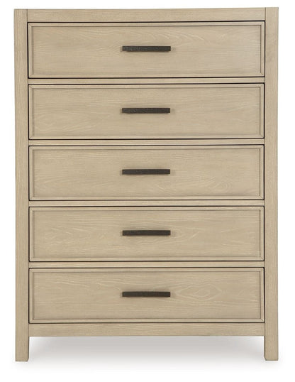 Calmoro - Five Drawer Chest - Gray Accent Chests by Ashley® - Walls Furniture & Mattress
