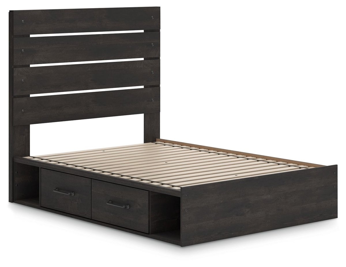 Hollivern - Panel Bed With Storage Storage Beds by Signature Design by Ashley® - Walls Furniture & Mattress