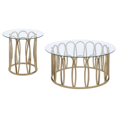 Monett - Coffee And End Table Set Table Sets by Coaster Fine Furniture - Walls Furniture & Mattress