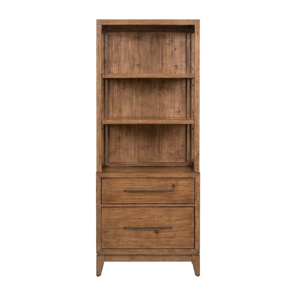 Shaker Lakes - Lateral File Bookcase - Harvest Brown Standard Bookcases by Liberty Furniture - Walls Furniture & Mattress