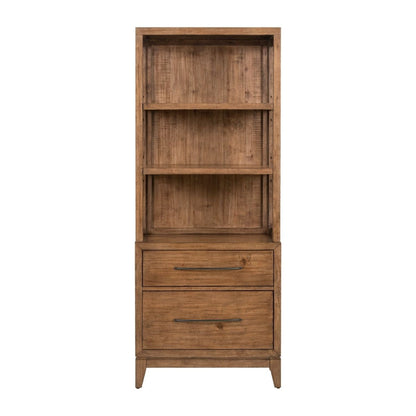 Shaker Lakes - Lateral File Bookcase - Harvest Brown Standard Bookcases by Liberty Furniture - Walls Furniture & Mattress