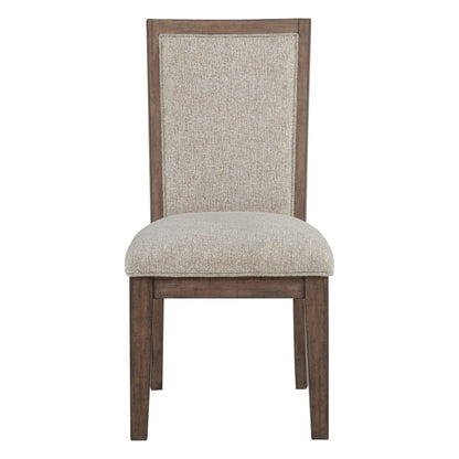 Augusta - Upholstered Side Chair (Set of 2) - Rustic Brown Chair Sets by New Classic - Walls Furniture & Mattress