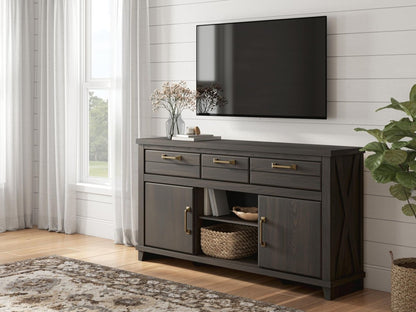 Brazen Valley - TV Stand With Fireplace Option TV Stands by Signature Design by Ashley® - Walls Furniture & Mattress