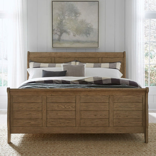 Grandpas Cabin - Sleigh Bed (Softly Bent Shape) Sleigh Beds by Liberty Furniture - Walls Furniture & Mattress