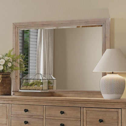 Haven Hills - Landscape Mirror - Camel Beige Mirrors by Liberty Furniture - Walls Furniture & Mattress
