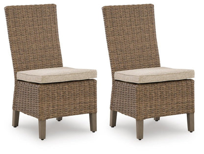 Laguna Heights - Side Chair With Cushion (Set of 2) - Beige Chair Sets by Signature Design by Ashley® - Walls Furniture & Mattress