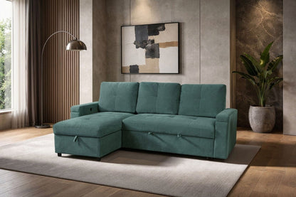 Breeze - Sleeper Sofa - Green Sleeper Sofas by New Classic - Walls Furniture & Mattress